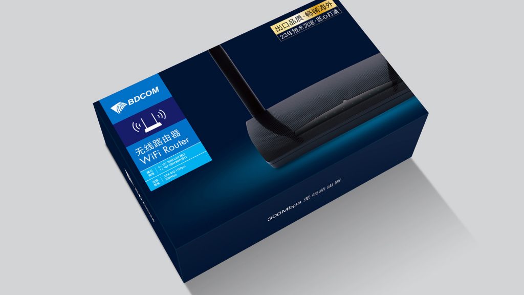 BDCOM 路由器包装设计 - 领驱品牌设计（上海）有限公司